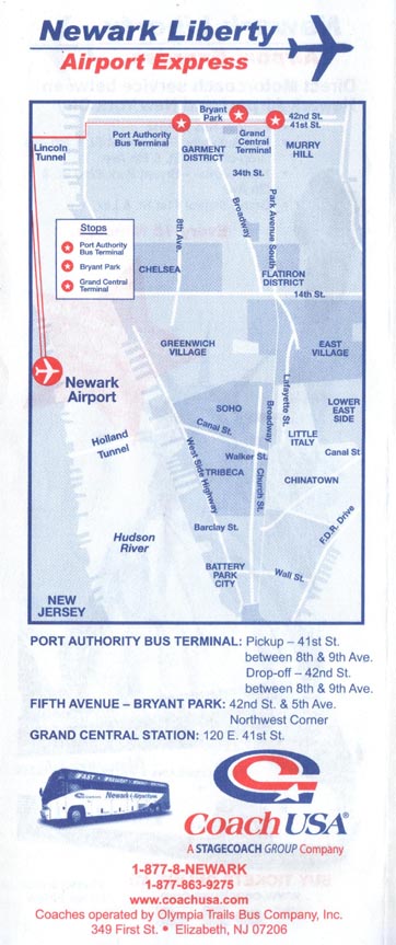 Newark Liberty Airport Express Schedule