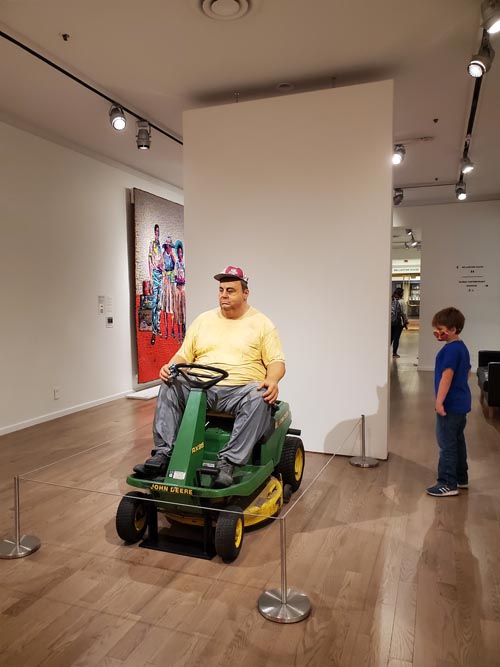 Man on a Mower by Duane Hanson, The Newark Museum of Art, Newark, New Jersey, November 11, 2021