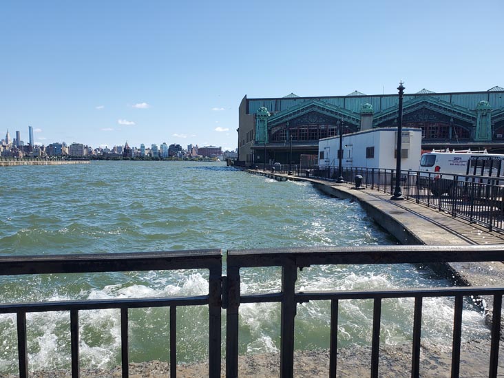 Hoboken Terminal From Hudson River Waterfront Walkway, Hoboken, New Jersey, September 22, 2024