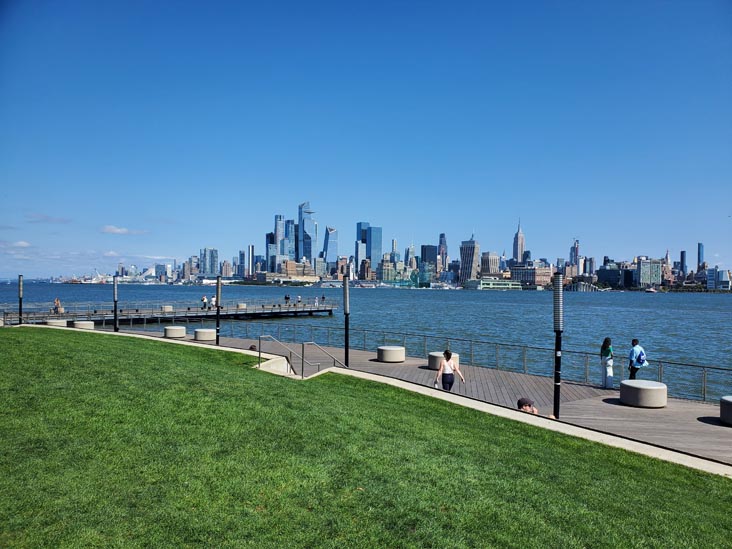 Pier C Park, Midtown Manhattan, Hoboken, New Jersey, September 22, 2024
