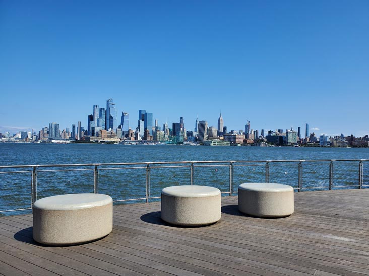 Pier C Park, Midtown Manhattan, Hoboken, New Jersey, September 22, 2024
