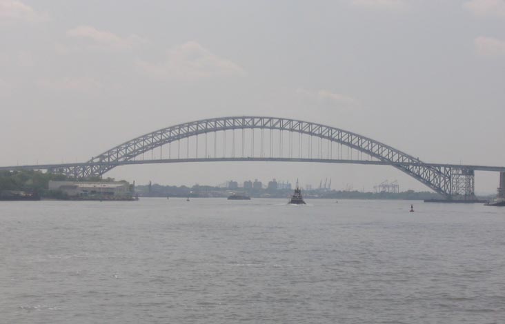 Bayonne Bridge from Kill Van Kull, Staten Island, New York City