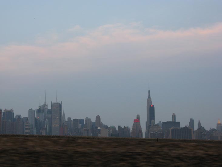 Manhattan Skyline From Lincoln Tunnel Approach, Weehawken, New Jersey