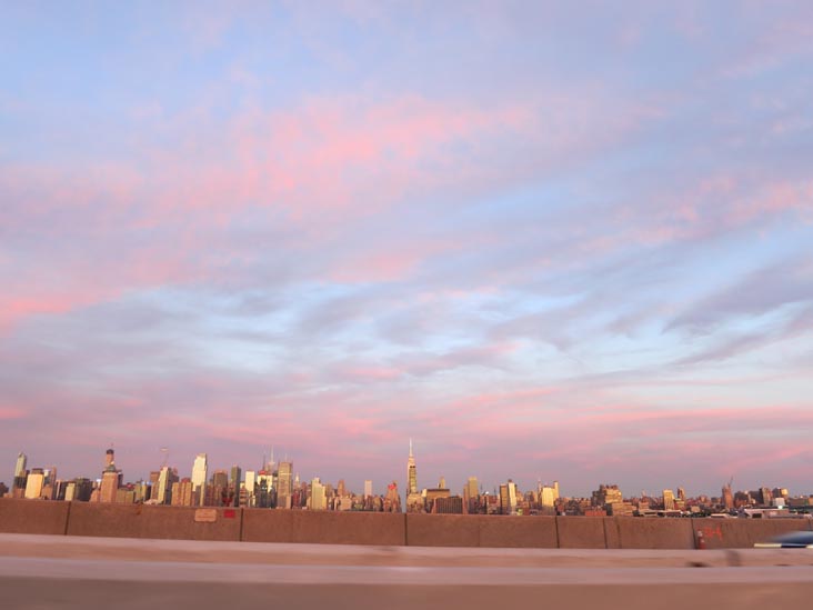 Manhattan Skyline From Lincoln Tunnel Approach, Weehawken, New Jersey, September 14, 2014