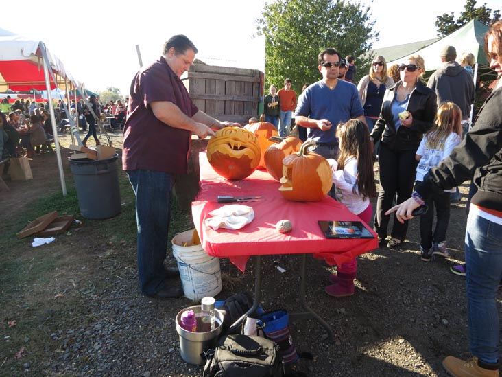 Pumpkin Carving, Terhune Orchards, 330 Cold Soil Road, Princeton Junction, New Jersey, October 20, 2013