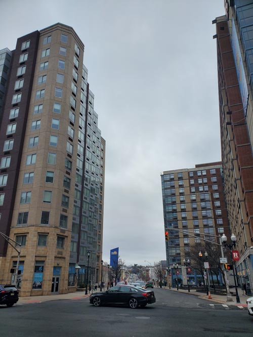 George Street at New Street, New Brunswick, New Jersey, March 15, 2025