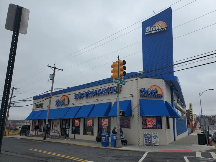 George Street at Morris Street, New Brunswick, New Jersey, March 15, 2025