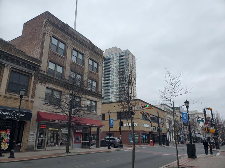 George Street at Bayard Street, New Brunswick, New Jersey, March 15, 2025