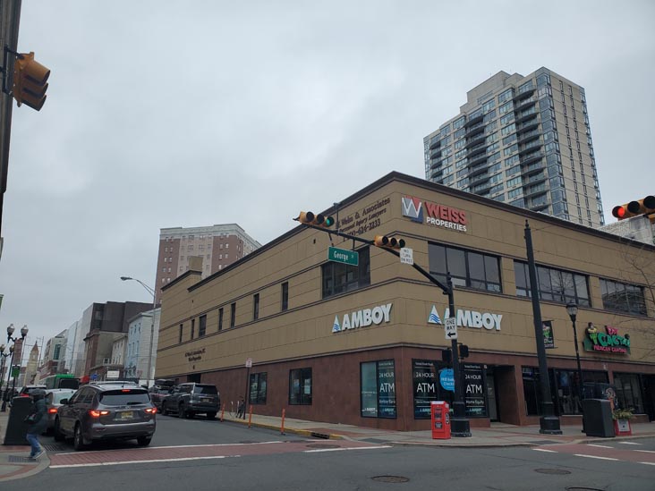 George Street at Bayard Street, New Brunswick, New Jersey, March 15, 2025