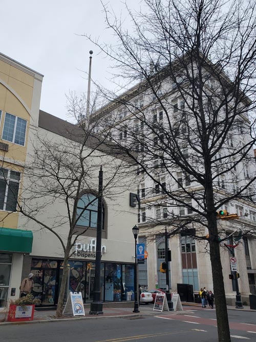 George Street at Church Street, New Brunswick, New Jersey, March 15, 2025