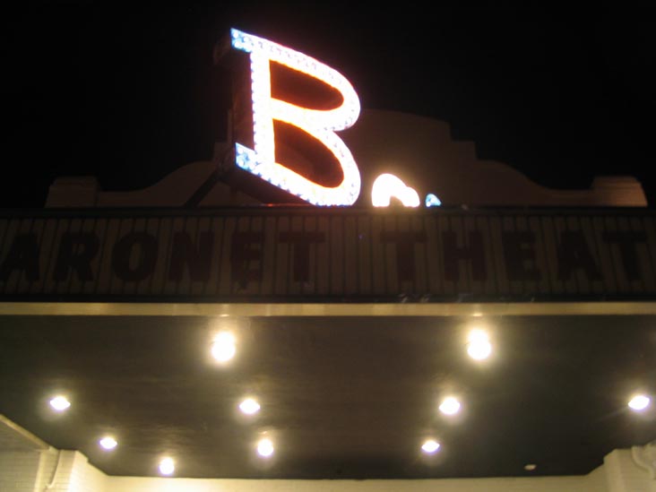 Baronet Theatre, 205 4th Avenue, Asbury Park, New Jersey, September 3, 2006