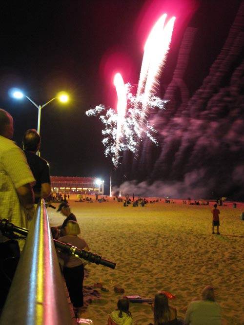 Fireworks, Asbury Park Boardwalk, Asbury Park, New Jersey, September 5, 2010