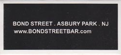 Matchbox, Bond Street Bar, 208 Bond Street, Asbury Park, New Jersey