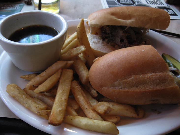 French Dip, Brickwall Tavern and Dining Room, 522 Cookman Avenue, Asbury Park, New Jersey