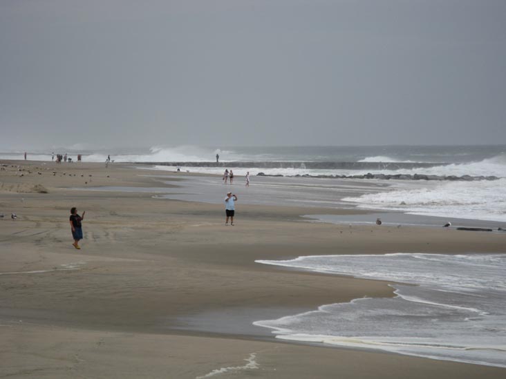 Beach From AQUA Oceanfront Restaurant & Bar, 1300 Ocean Avenue, Asbury Park Convention Hall, Asbury Park, New Jersey, September 3, 2010