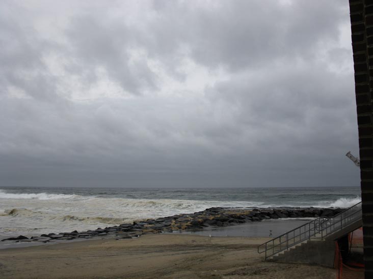 Ocean From AQUA Oceanfront Restaurant & Bar, 1300 Ocean Avenue, Asbury Park Convention Hall, Asbury Park, New Jersey, September 3, 2010