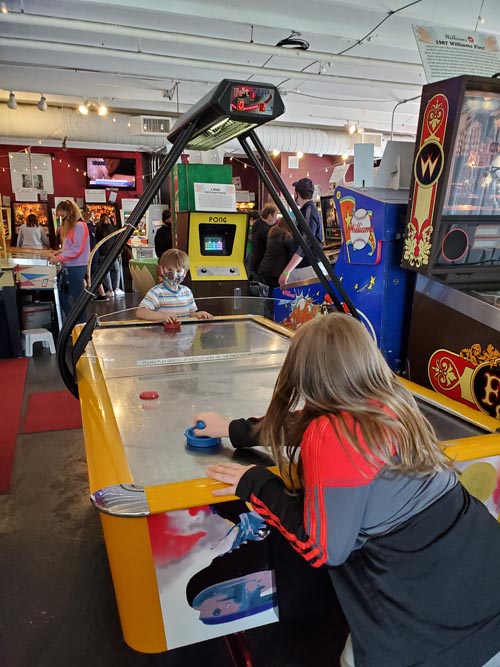 Air Hockey, Silverball Museum, Asbury Park, New Jersey, May 9, 2021