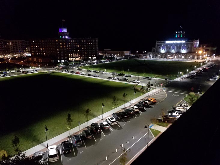 Atlantic Square Park, Bradley Park and Convention Hall From The Asbury Hotel, 210 5th Avenue, Asbury Park, New Jersey, August 24, 2017
