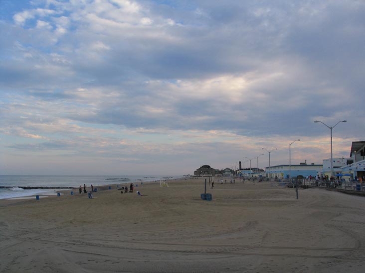 Beach From Tiki Beach Bar & Grill, Convention Hall, 1300 Ocean Avenue, Asbury Park, New Jersey, September 4, 2006