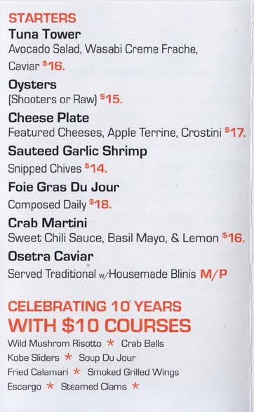 Menu, Brandl Restaurant, 703 Belmar Plaza, Belmar, New Jersey