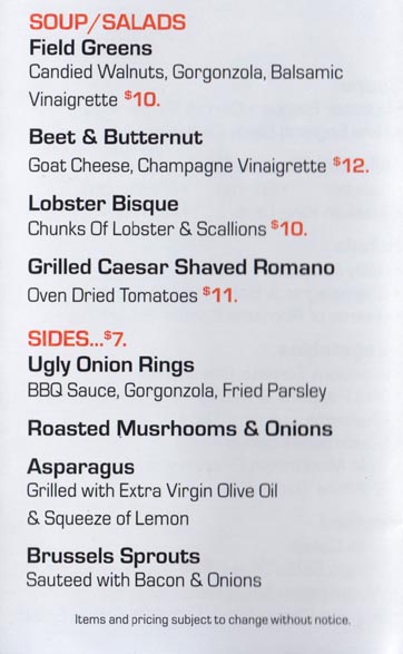 Menu, Brandl Restaurant, 703 Belmar Plaza, Belmar, New Jersey