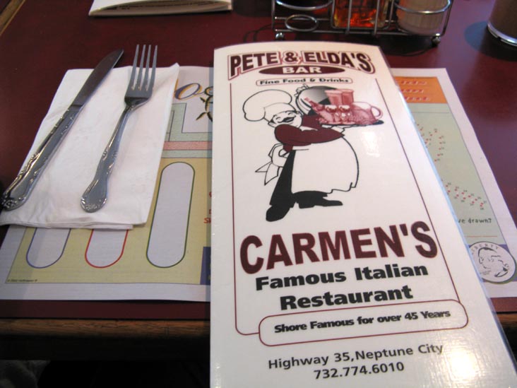 Pete & Elda's Bar/Carmen's Pizzeria, 96 Woodland Avenue, Neptune, New Jersey, September 1, 2008