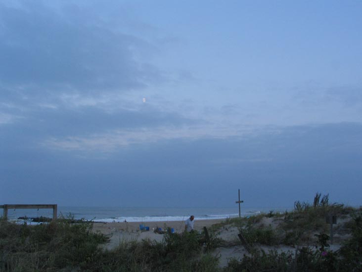 Beach At Dusk From Boardwalk, Ocean Grove, New Jersey, September 3, 2006