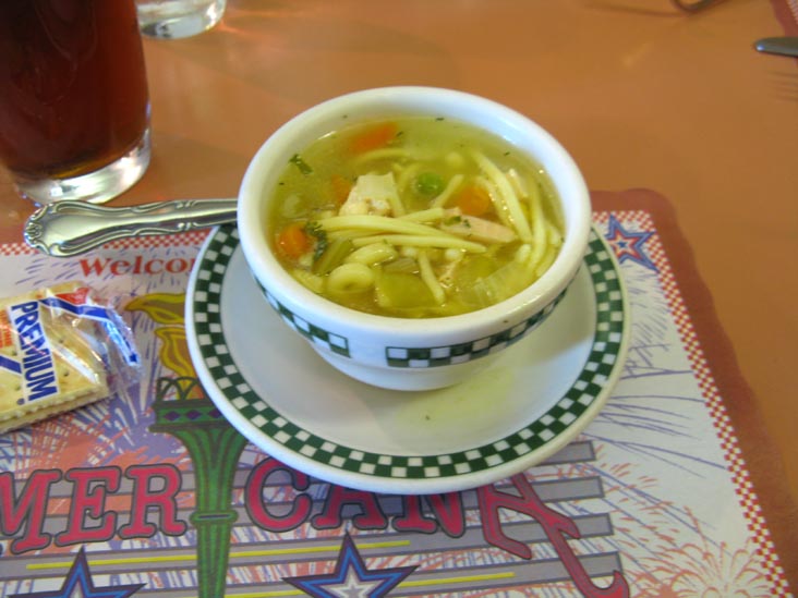 Chicken Noodle Soup, Americana Diner, 1160 Route 35, Shrewsbury, New Jersey
