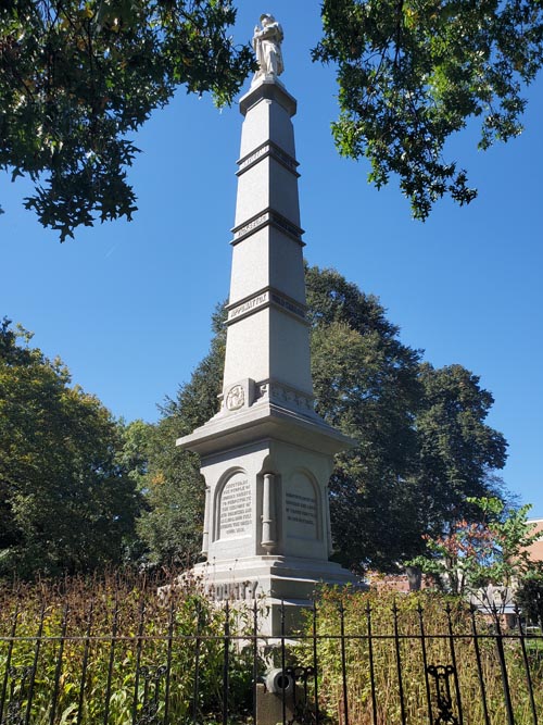 Morris County Civil War Monument, Morristown Green, Morristown, New Jersey, October 6, 2024