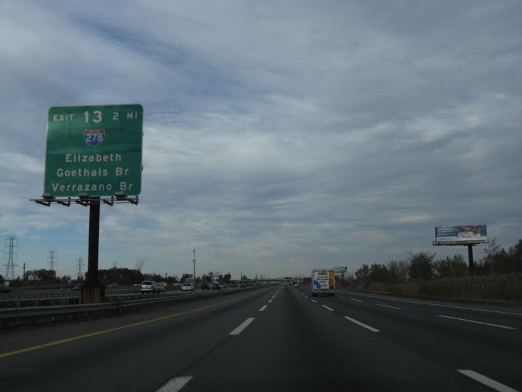 New Jersey Turnpike Near Exit 13, Union County, New Jersey, November 1, 2009