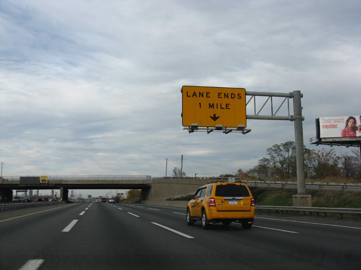 New Jersey Turnpike Near Exit 13, Union County, New Jersey, November 1, 2009