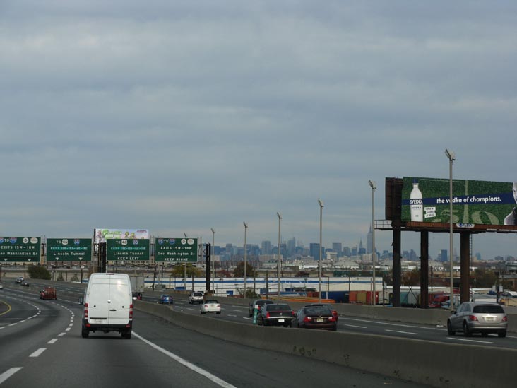 Manhattan Skyline From New Jersey Turnpike Near Exit 15, Hudson County, New Jersey