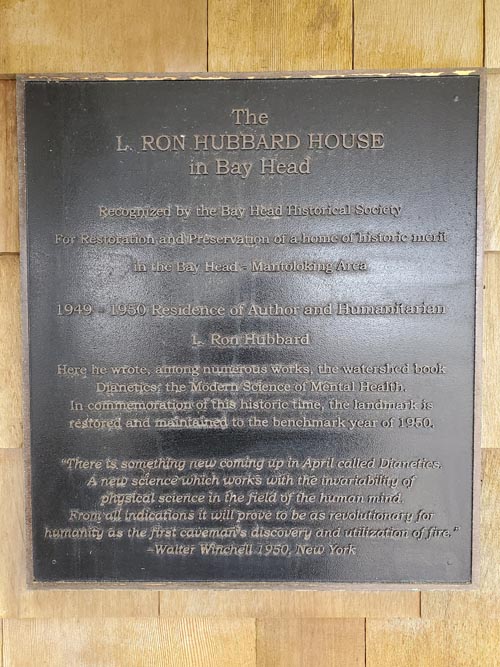 L. Ron Hubbard House, 666 East Avenue, Bay Head, New Jersey, November 28, 2021