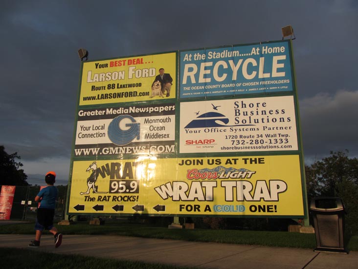 Lakewood BlueClaws vs. Asheville Tourists, FirstEnergy Park, Lakewood, New Jersey, August 3, 2014