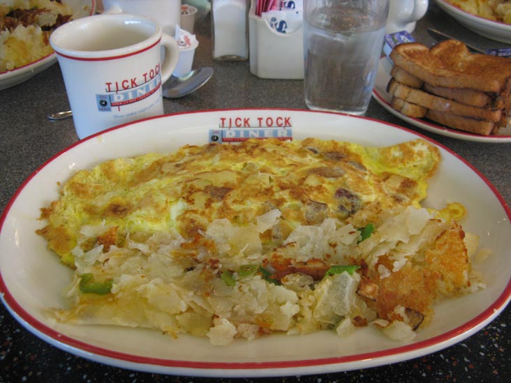 Upstate NY Omelette, Tick Tock Diner, 281 Allwood Road, Clifton, New Jersey