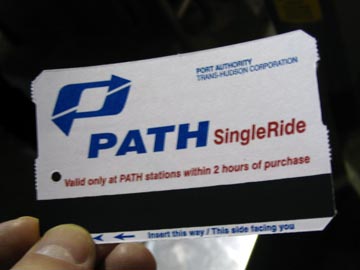 PATH Single Ride Ticket