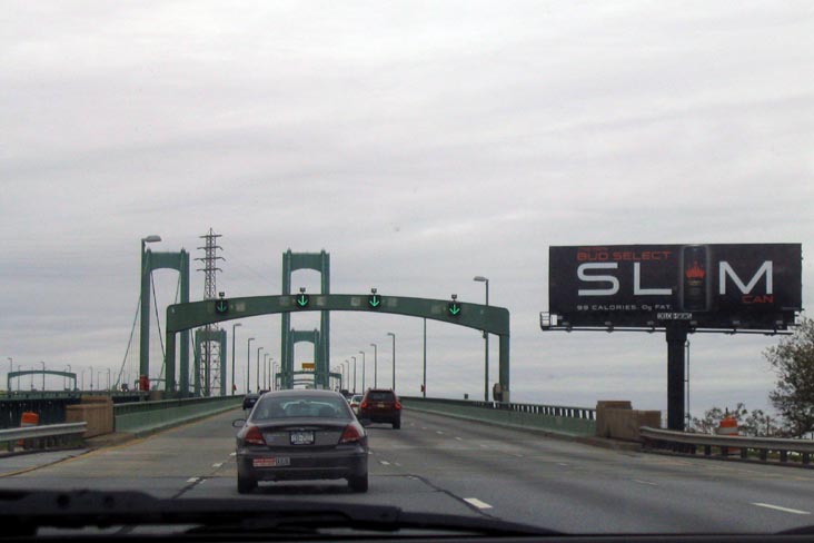 Delaware Memorial Bridge Between Salem County, New Jersey and New Castle County, Delaware