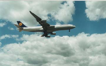Plane Landing at Newark Liberty International Airport
