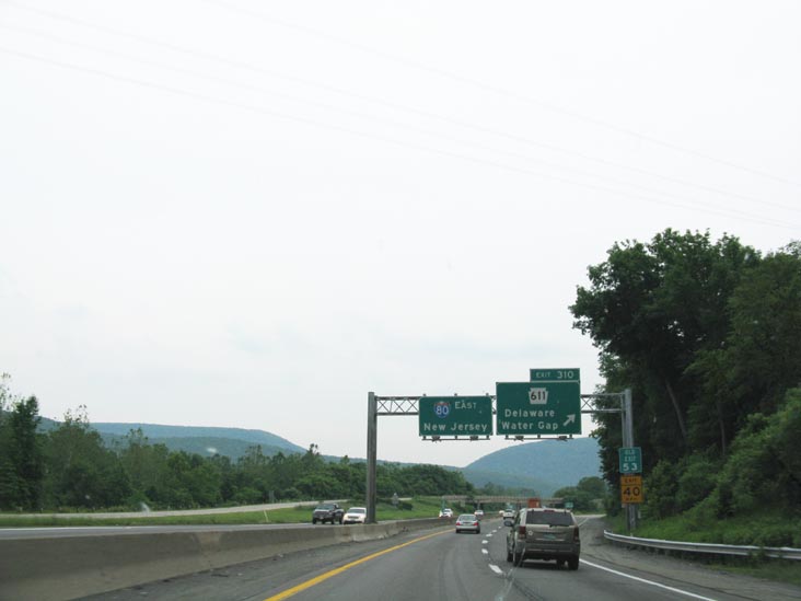 Delaware Water Gap From Interstate 80, Monroe County, Pennsylvania, June 22, 2008