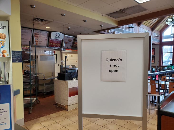 New Baltimore Service Area, New York State Thruway Milepost 127, New Baltimore, New York, April 2, 2021