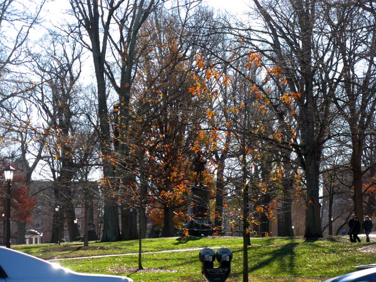 Silent Sam Statue, UNC-Chapel Hill Campus, From Franklin Street, Chapel Hill, North Carolina