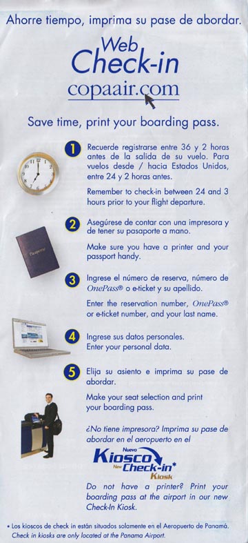 Copa Airlines Ticket Sleeve