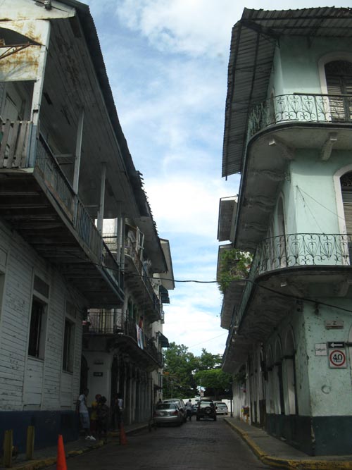 Calle Balboa at Calle 2 Oeste, San Felipe, Panama City, Panama, July 3, 2010