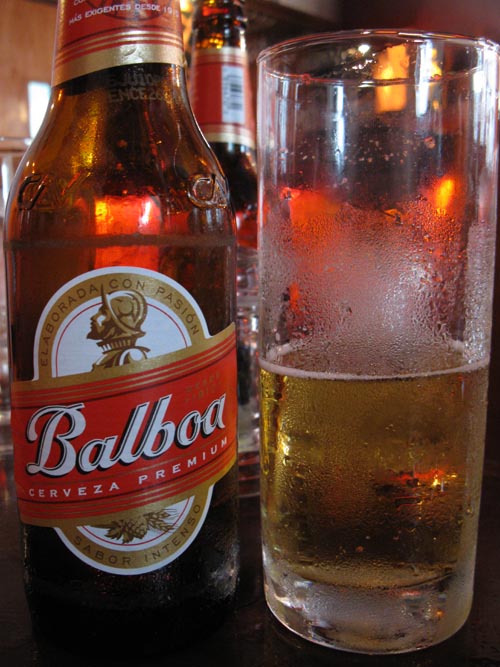 Balboa Beer, 1903 Restaurante & Bar, Calle Primera, San Felipe, Panama City, Panama, July 3, 2010