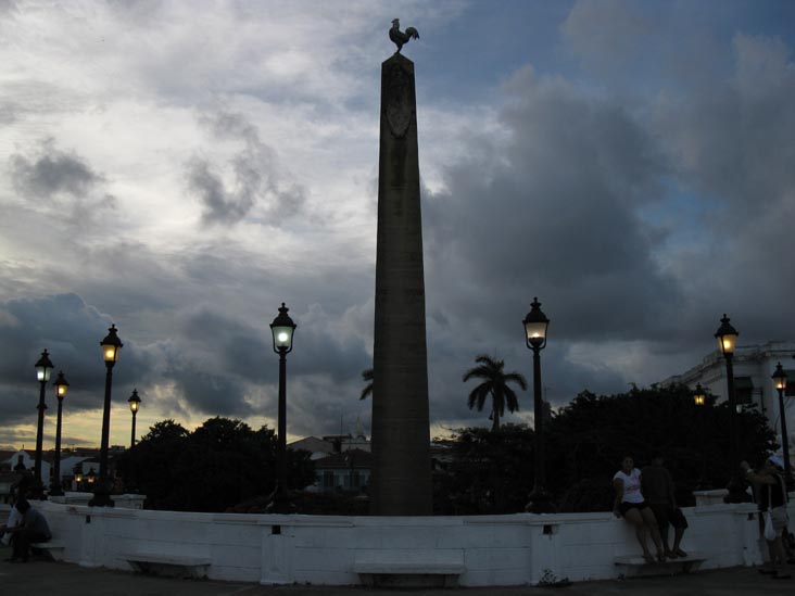 Plaza de Francia Obelisk, Las Bóvedas, San Felipe, Panama City, Panama, July 3, 2010