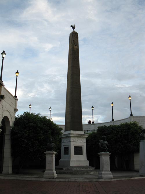 Obelisk and Busts, Plaza de Francia, San Felipe, Panama City, Panama, July 3, 2010