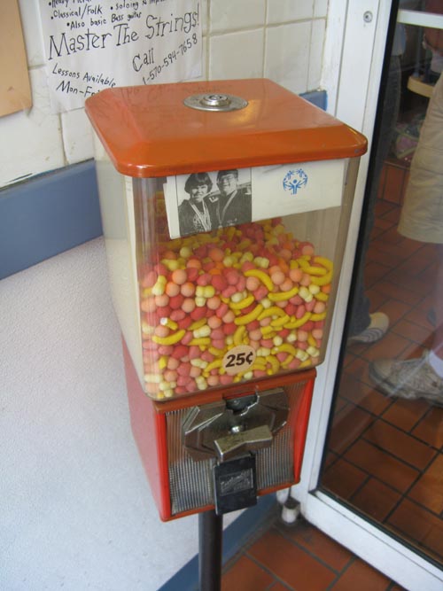 Candy Machine, New Bloomsburg Diner, 161 East Main Street, Bloomsburg, Pennsylvania