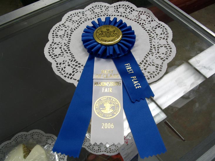 Best of Class Ribbon, Agriculture Hall, Bloomsburg Fair, Bloomsburg, Pennsylvania, September 23, 2006