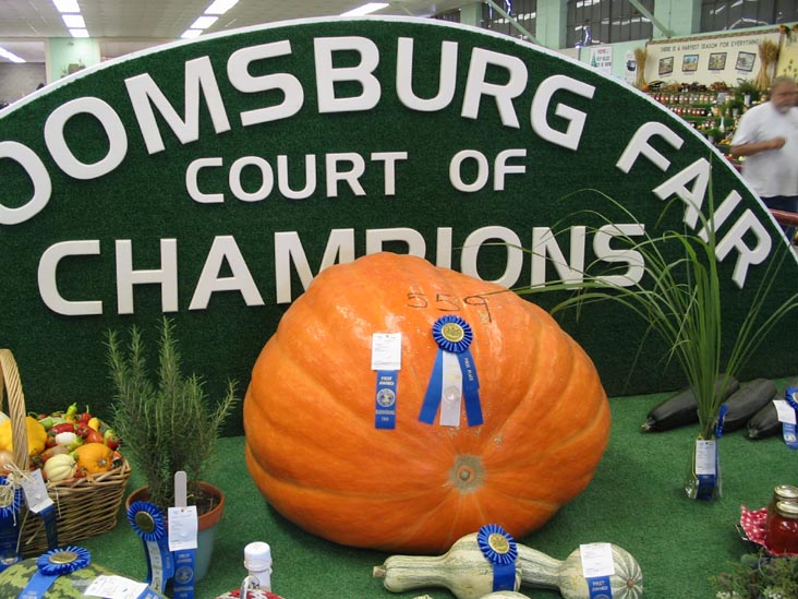 First Prize Pumpkin, Agriculture Hall, Bloomsburg Fair, Bloomsburg, Pennsylvania, September 23, 2006