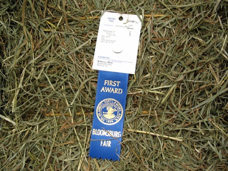 Hay, Agriculture Hall, Bloomsburg Fair, Bloomsburg, Pennsylvania, September 23, 2006